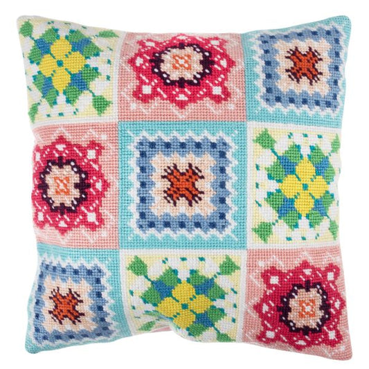 Crochet Pattern Tapestry Kit Cushion (with cushion back)