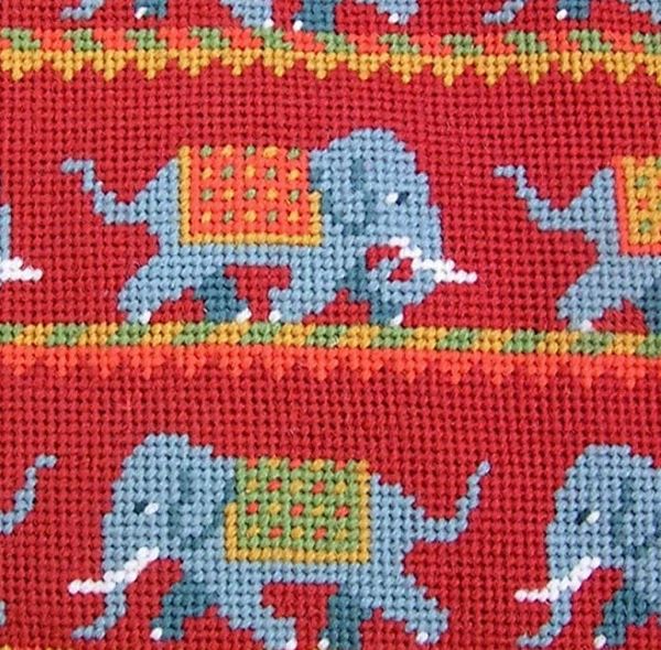 Elephant Parade Needlepoint Tapestry Kit - The Fei Collection