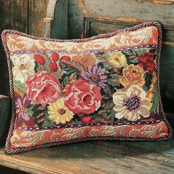 Floribunda Tapestry Kit, Needlepoint Kit - Glorafilia