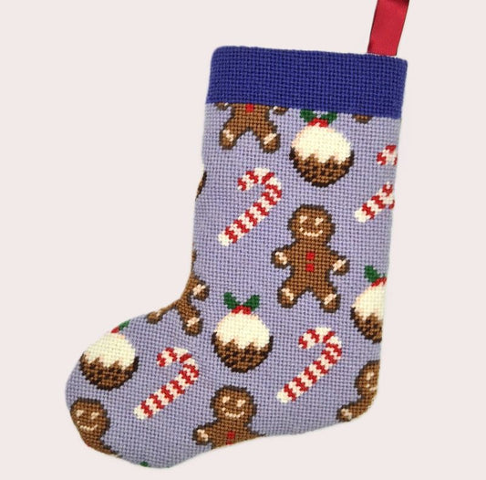 Gingerbread Man Christmas Stocking Tapestry Kit - Appletons