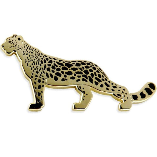 Golden Leopard Magnetic Needle Minder -  Enamelled Needle Keeper