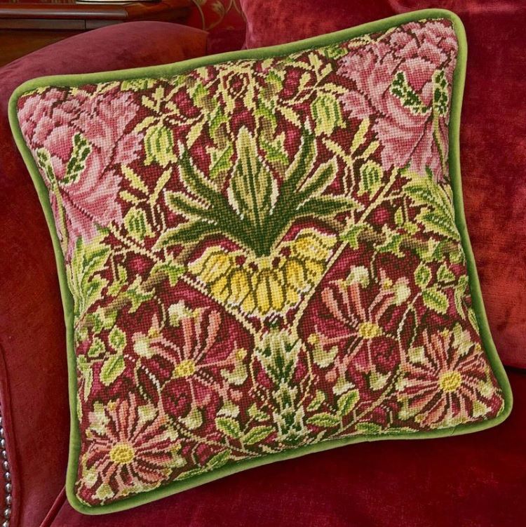 Honeysuckle and Tulip Tapestry Kit, William Morris - Bothy Threads