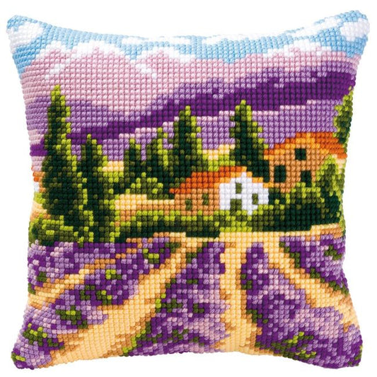 Lavender Fields CROSS STITCH TAPESTRY Kit, Vervaco PN-0008637