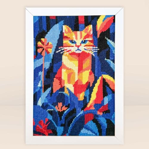 Midnight Cat Tapestry Kit - Milpoint
