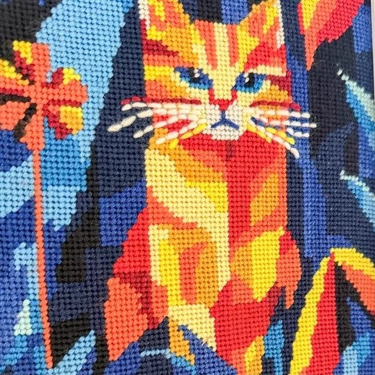 Midnight Cat Tapestry Kit - Milpoint