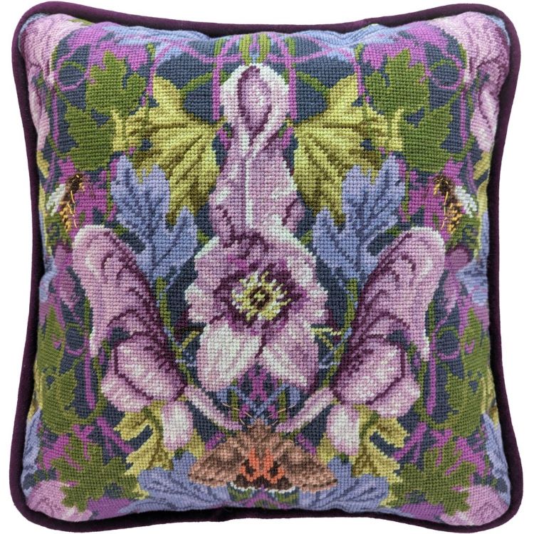 Midnight Wolfsbane Anemone Tapestry Kit - Bothy Threads