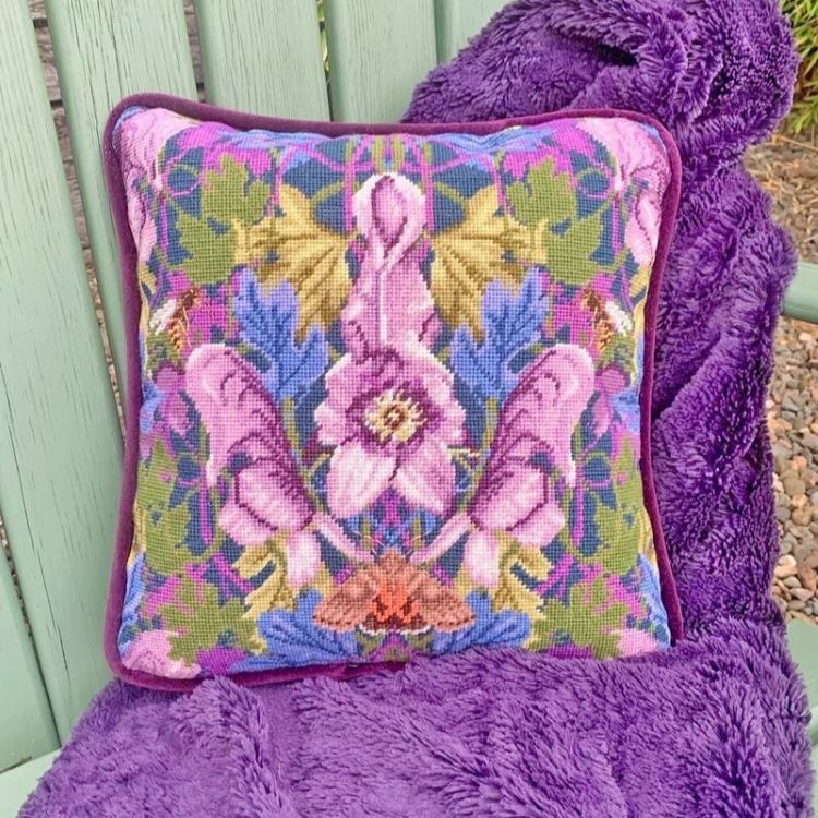 Midnight Wolfsbane Anemone Tapestry Kit - Bothy Threads