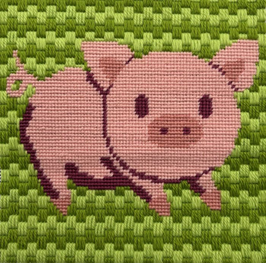 Pig Tapestry Kit, Penny - Sew Needlecraft