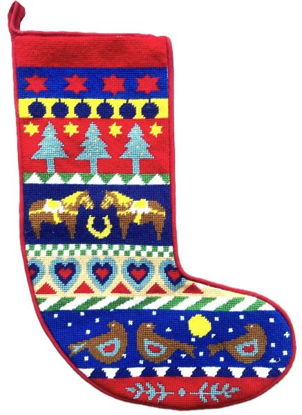 Pony Christmas Stocking Tapestry Kit - Heirloom Needlecraft