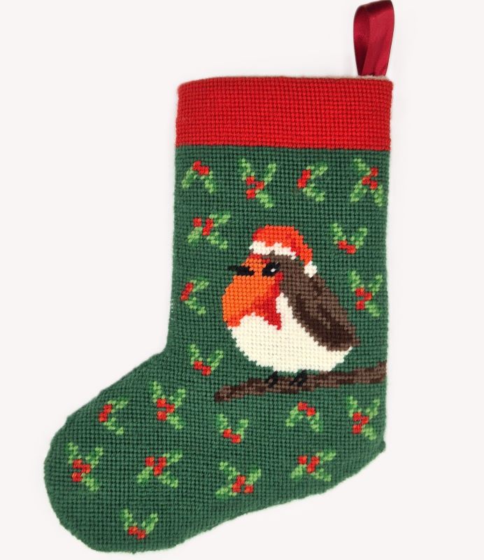 Robin Christmas Stocking Tapestry Kit - Appletons
