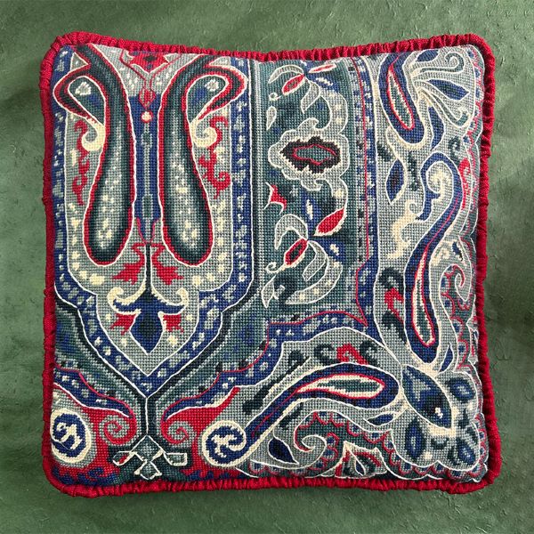 Scottish Paisley Tapestry Kit, Needlepoint Kit - Glorafilia