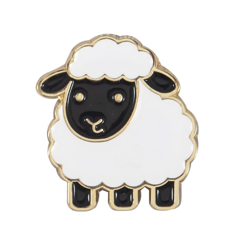 Woolly Sheep Magnetic Needle Minder - Enamel Needle Keeper