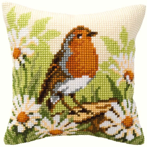 Spring Robin CROSS STITCH TAPESTRY Kit, Vervaco PN-0008480