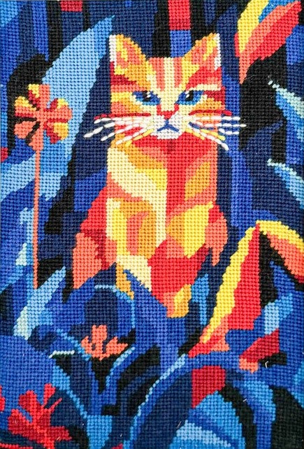 Midnight Cat Tapestry Kit - Milpoint