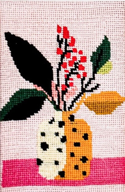 Red Bloom Vase Tapestry Kit - Milpoint