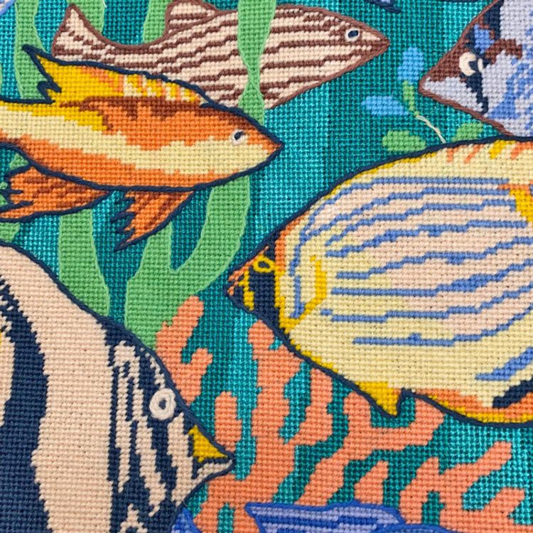 Tropical Fish Tapestry Needlepoint Kit - Glorafilia