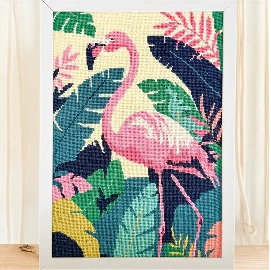 Tropical Flamingo Tapestry Kit - Milpoint