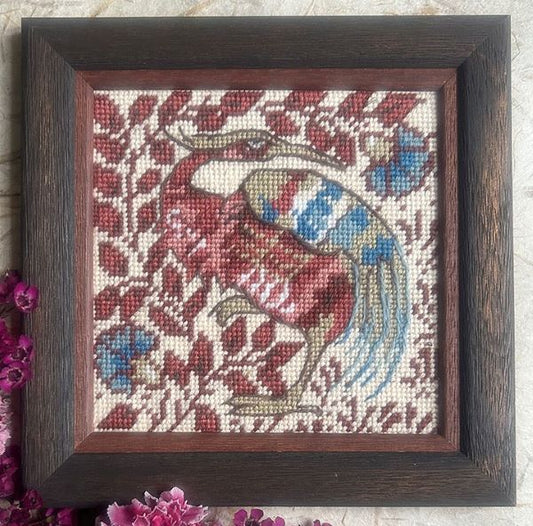 William de Morgan Heron Tapestry Kit, Needlepoint Kit - Glorafilia