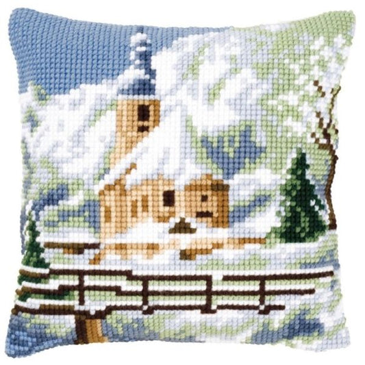 Winter Church CROSS STITCH TAPESTRY Kit, Vervaco PN-0021806