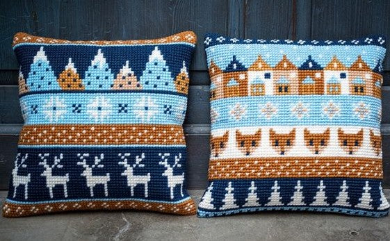 Winter Motif Fox CROSS STITCH TAPESTRY Kit, Vervaco PN-0170316