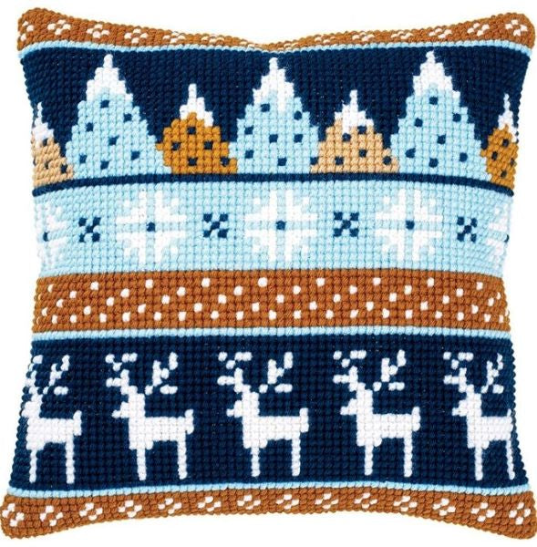 Winter Motif Stags CROSS STITCH TAPESTRY Kit, Vervaco PN-0170317