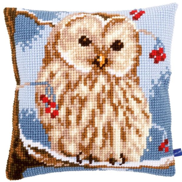 Winter Owl CROSS STITCH TAPESTRY Kit, Vervaco PN-0155143