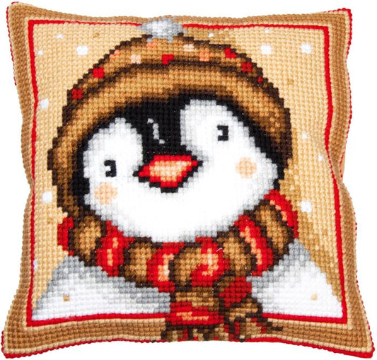 Winter Penguin CROSS STITCH TAPESTRY Kit, Vervaco PN-0203343