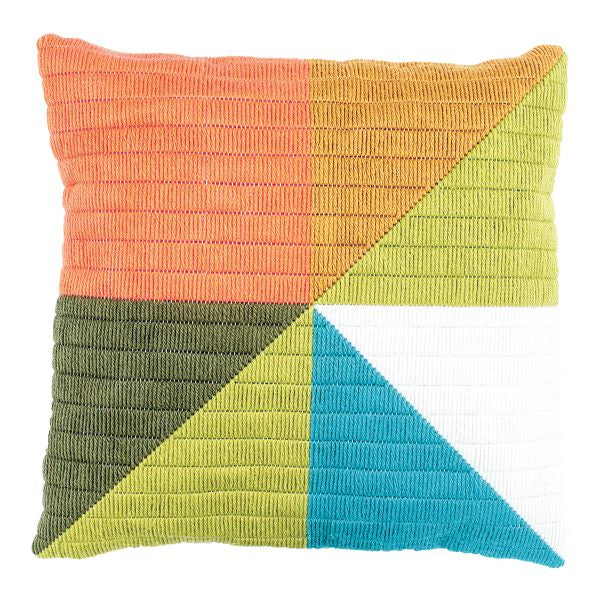 Coloured Triangles Long Stitch Kit - Vervaco