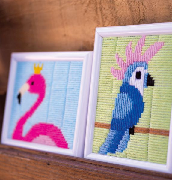 Flamingo Long Stitch Kit - Vervaco