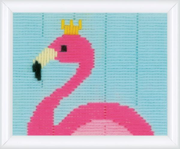 Flamingo Long Stitch Kit - Vervaco