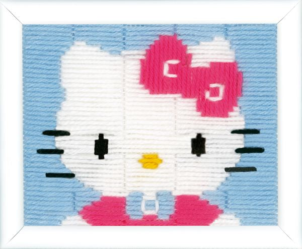 Hello Kitty Long Stitch Kit (Blue) - Vervaco