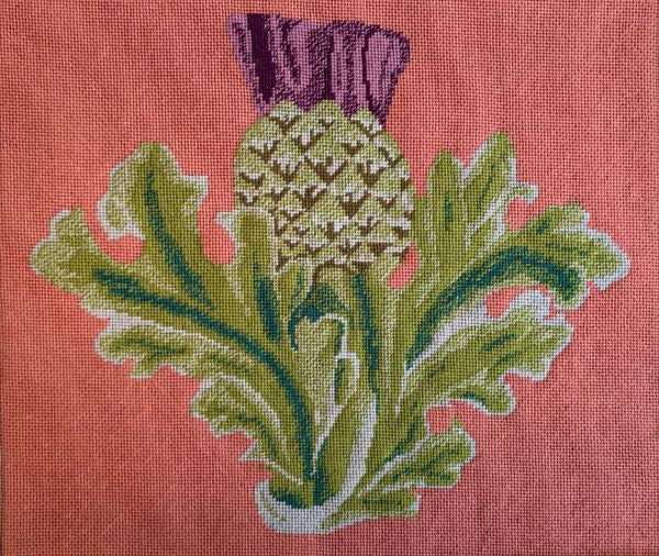 Scottish Thistle Tapestry Kit (pink) - Appletons