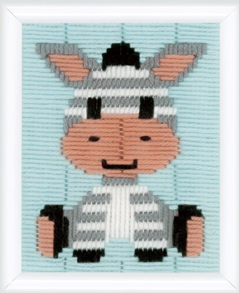 Zebra Long Stitch Kit - Vervaco