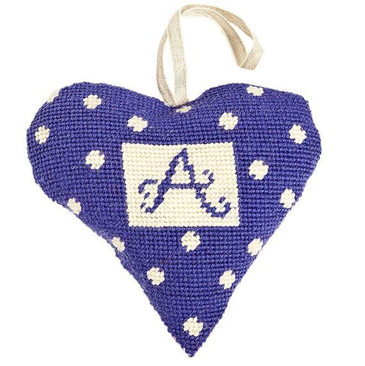 Alphabet Heart Tapestry Kit (Purple) - Cleopatra's Needle