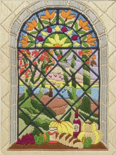 Autumn Through the Window Long Stitch Kit - Anchor