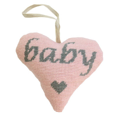 Baby Girl Heart Tapestry Kit - Cleopatra's Needle