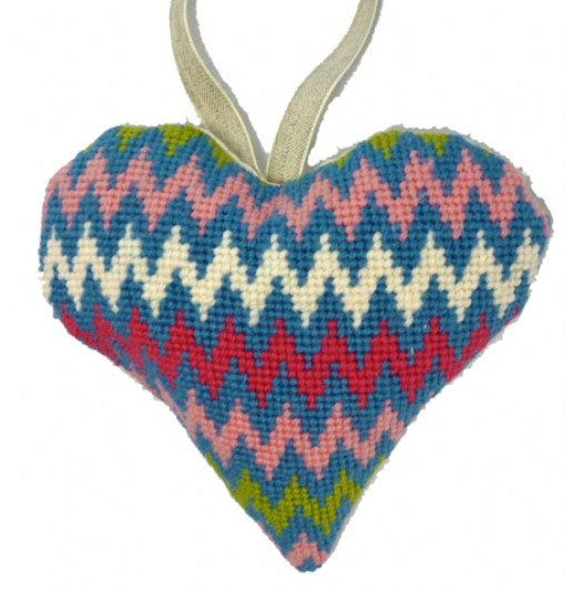 Bargello Heart Tapestry Kit - Cleopatra's Needle