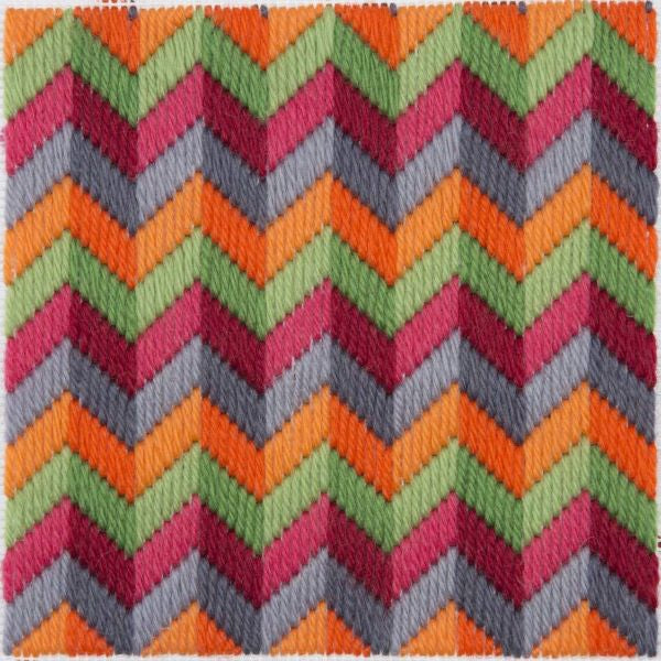 Chevron Bargello Tapestry Kit, CHARTED - Anchor DCL001