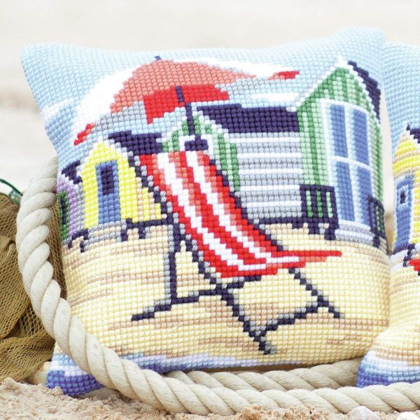 Beach Chair CROSS STITCH TAPESTRY Kit, Vervaco PN-0145641