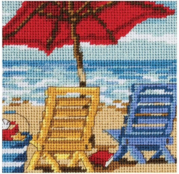 Beach Chairs Needlepoint Tapestry Kit - Dimensions D07223