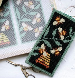 Black Bees Glasses Case Tapestry Kit - One Off Needlework