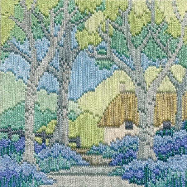 Bluebell Cottage Long Stitch Kit - Derwentwater Designs