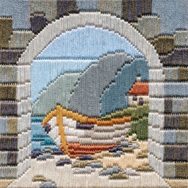 Boat Through Archway Long Stitch Kit - Derwentwater Designs