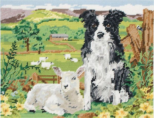 Border Collie and Lamb Tapestry Kit - Anchor MR7004