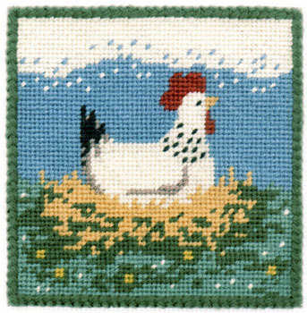 Broody Hen Pincushion Tapestry Kit - One Off Needlework