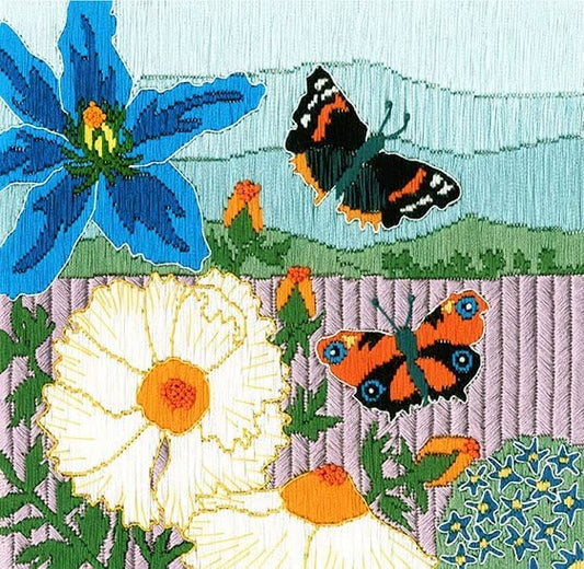 Butterfly Meadow Long Stitch Kit - Bothy Threads