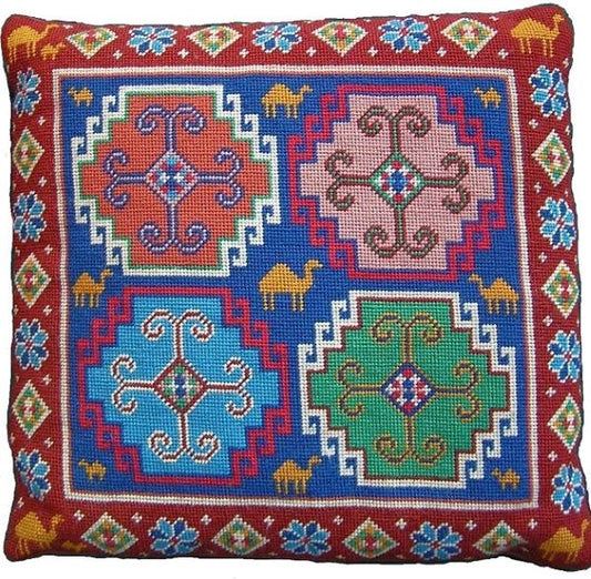 Camel Kelim Needlepoint Tapestry Kit - The Fei Collection