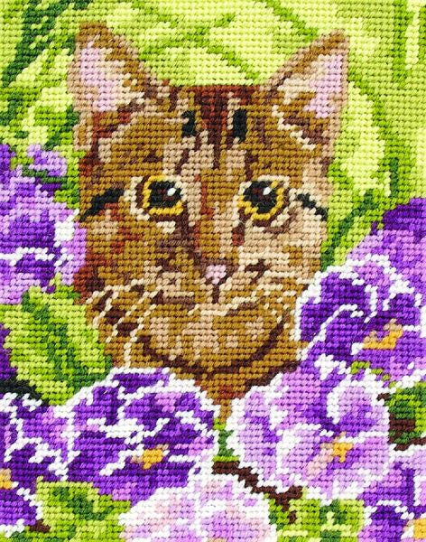 Cat Tapestry Kit - Anchor MR933