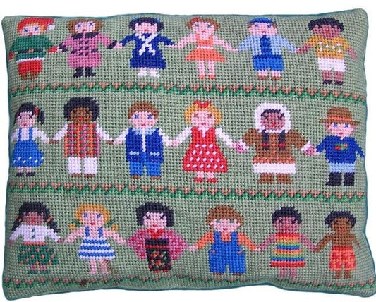 Children of the World Needlepoint Tapestry Kit - The Fei Collection