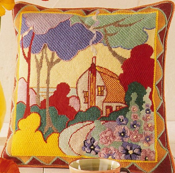 Clarice Cliff Tapestry Kit, Needlepoint Kit - Glorafilia